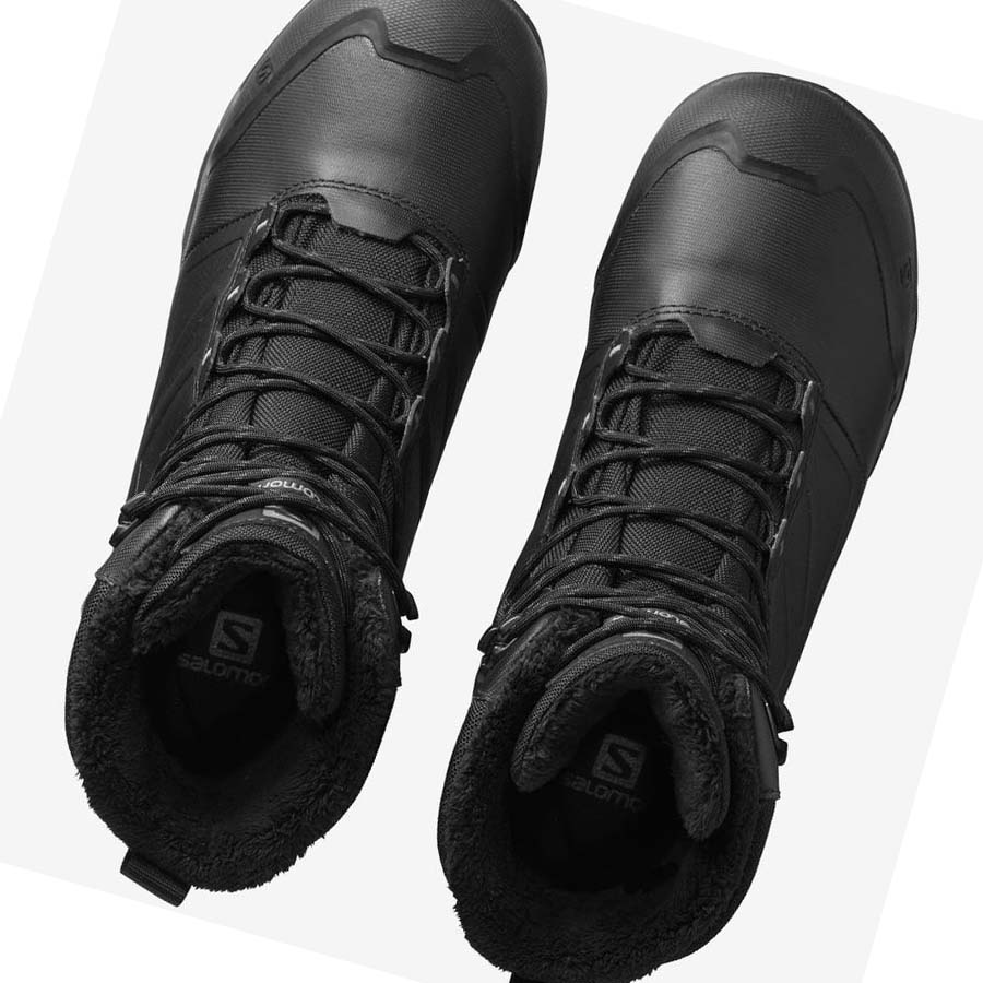 Salomon TOUNDRA PRO CLIMASALOMON™ WATERPROOF Téli Csizma Férfi Fekete | HU 2243KOR